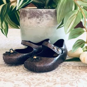 Mini Melissa Sweet Maryjane sparkly shoes